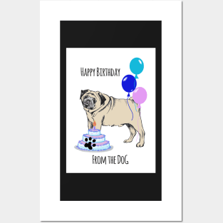 Happy Birthday from the Dog Posters and Art